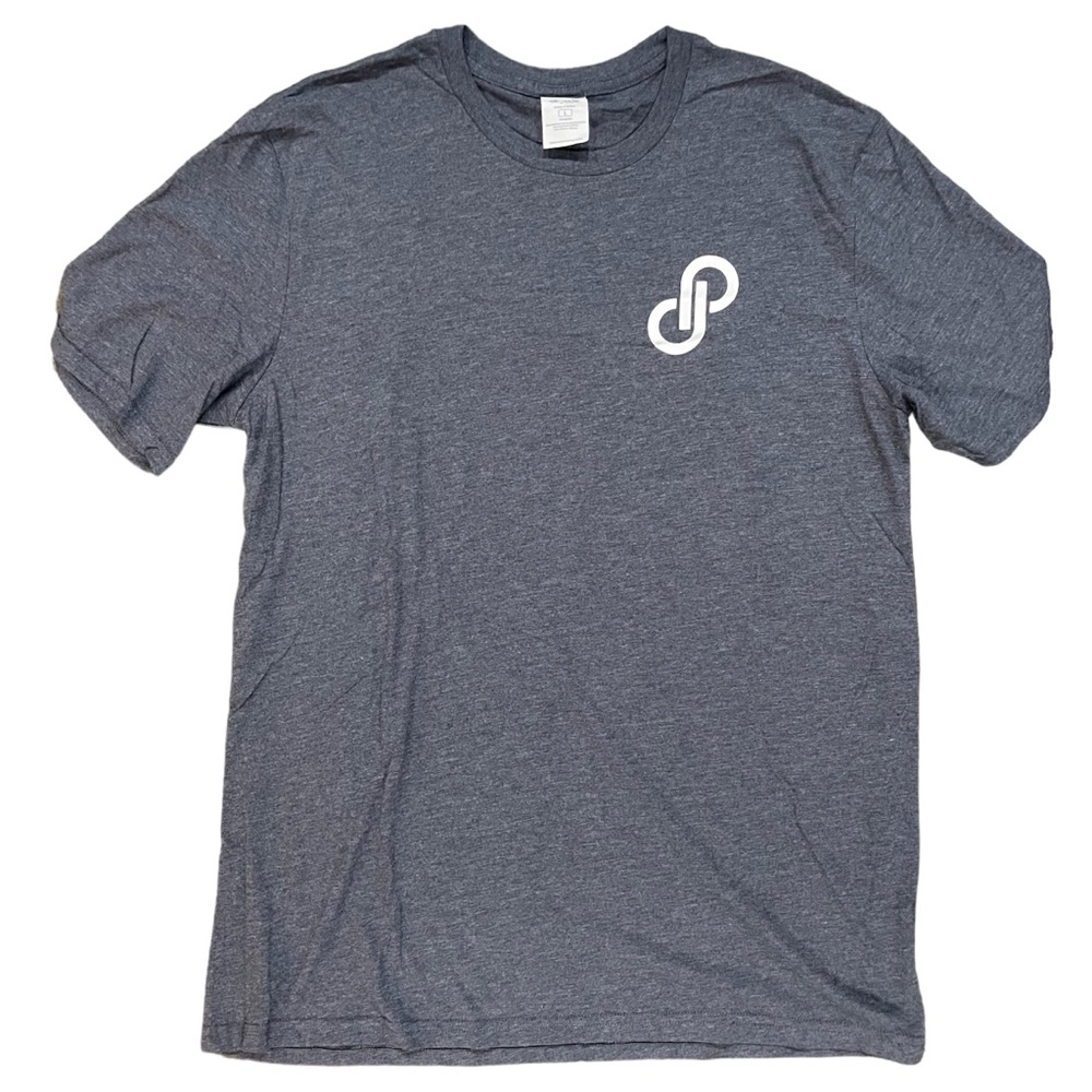 POSHMARK Blue Logo Shirt Size Large